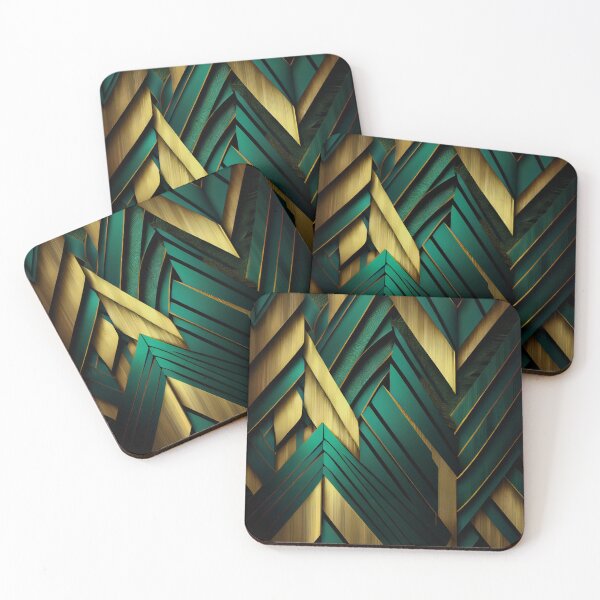Item preview, Elegant Emerald: A Gold and Green Graphic Design designed and sold by HiArtify ❤️.