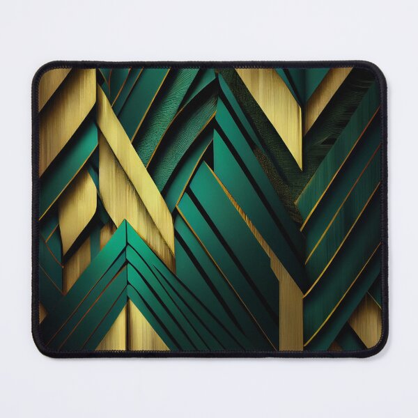 Item preview, Elegant Emerald: A Gold and Green Graphic Design designed and sold by HiArtify ❤️.