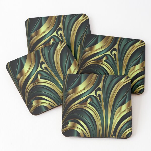 Item preview, Elegant Emerald: A Gold and Green Graphic Design designed and sold by HiArtify ❤️.