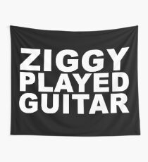 ZIGGY PLAYED GUITAR #B/W Wall Tapestry