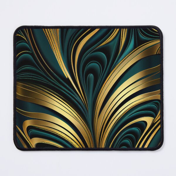 Item preview, Elegant Emerald: A Gold and Green Graphic Design designed and sold by HiArtify ❤️.