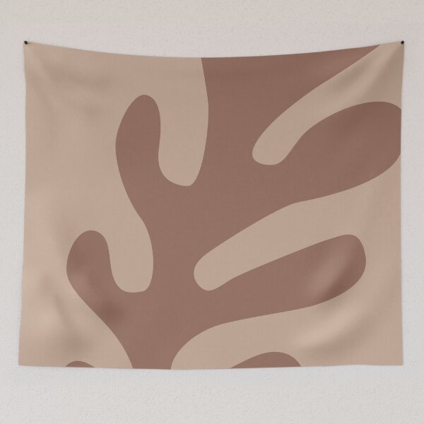 Item preview, After Matisse Flower Earth Tones Papiers Découpés designed and sold by ahumbleconcept.
