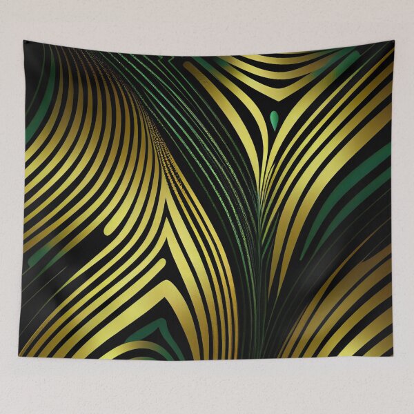 Item preview, Elegant Emerald: A Gold and Green Graphic Design designed and sold by HiArtify ❤️.