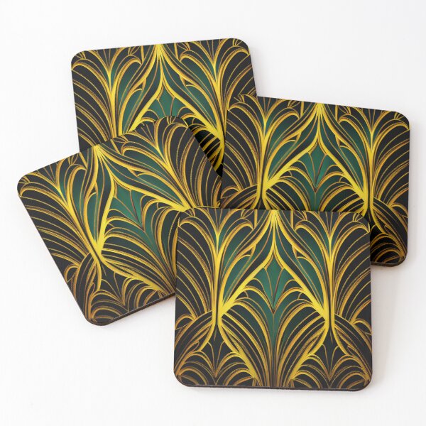 Item preview, Elegant Emerald: A Gold and Green Graphic Design designed and sold by HiArtify ❤️.