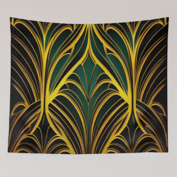 Item preview, Elegant Emerald: A Gold and Green Graphic Design designed and sold by HiArtify ❤️.