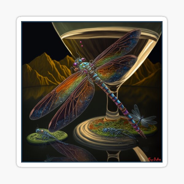 The Illusive Dragonfly Sticker