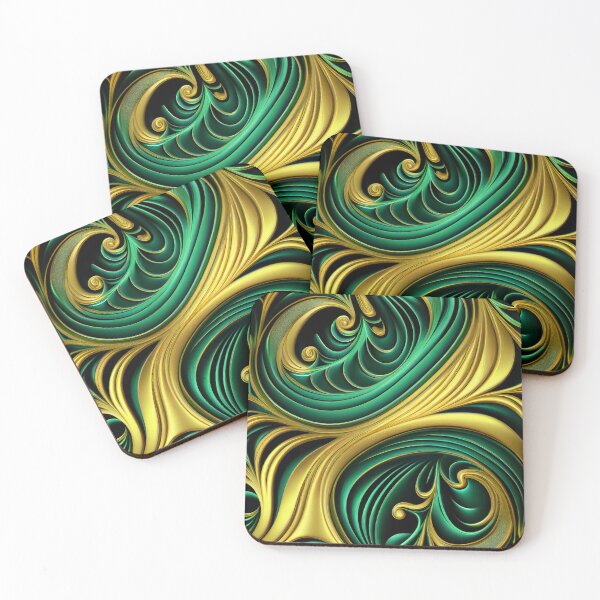 Item preview, Elegant Emerald: A Gold and Green Graphic Design designed and sold by HiArtify ❤️.