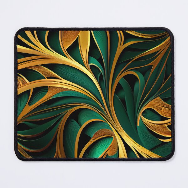 Item preview, Elegant Emerald: A Gold and Green Graphic Design designed and sold by HiArtify ❤️.