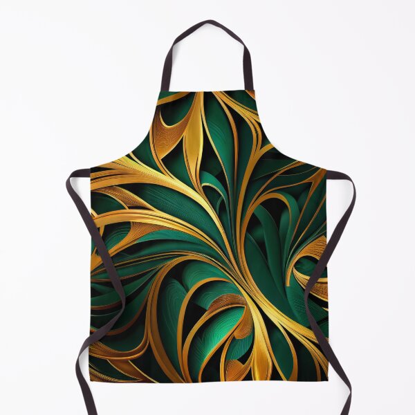 Item preview, Elegant Emerald: A Gold and Green Graphic Design designed and sold by HiArtify ❤️.