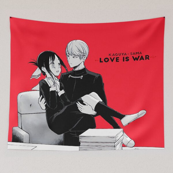 Item preview, President and Kaguya Love Is War Anime Inspired Red Wall Art Poster designed and sold by studiodotprints.
