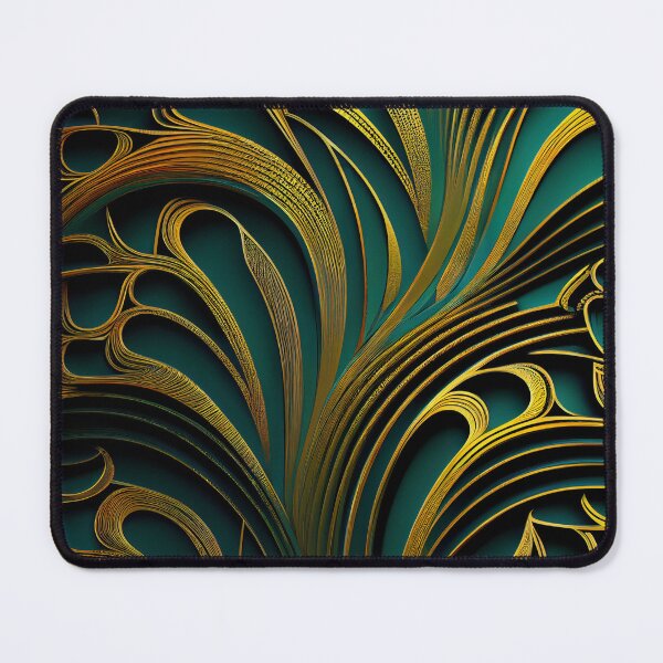 Item preview, Elegant Emerald: A Gold and Green Graphic Design designed and sold by HiArtify ❤️.