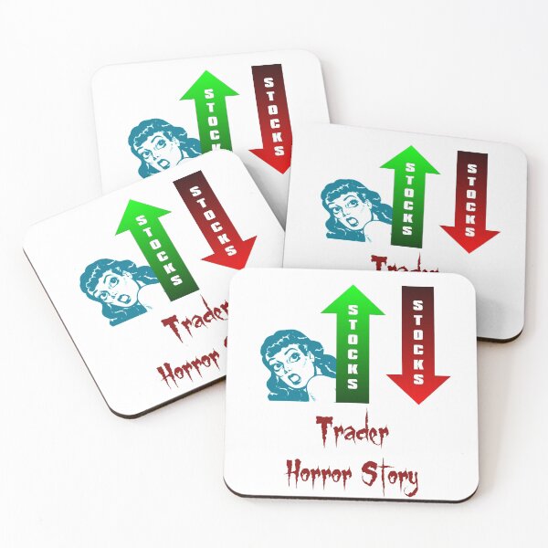 Item preview, 'Trader Horror Story' FUD Design - Stock and Crypto Trading Problems designed and sold by Ridiculam Toga.