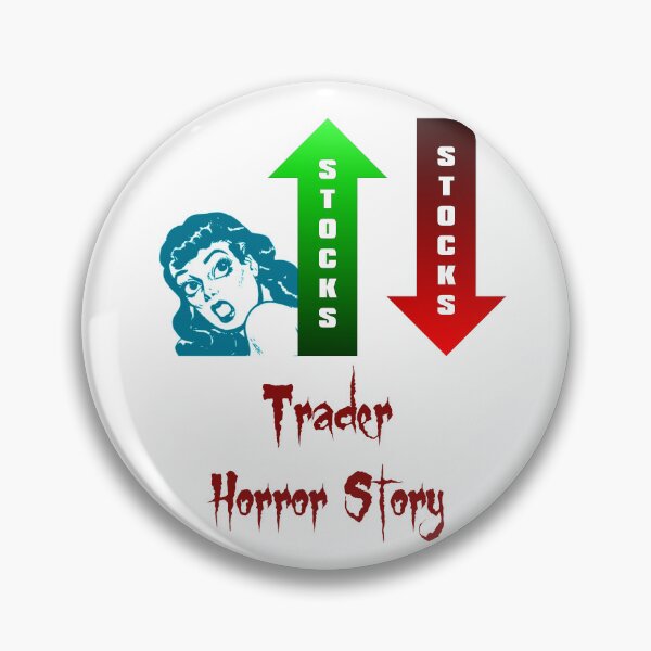 Item preview, 'Trader Horror Story' FUD Design - Stock and Crypto Trading Problems designed and sold by Ridiculam Toga.