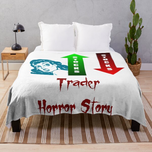 Item preview, 'Trader Horror Story' FUD Design - Stock and Crypto Trading Problems designed and sold by Ridiculam Toga.