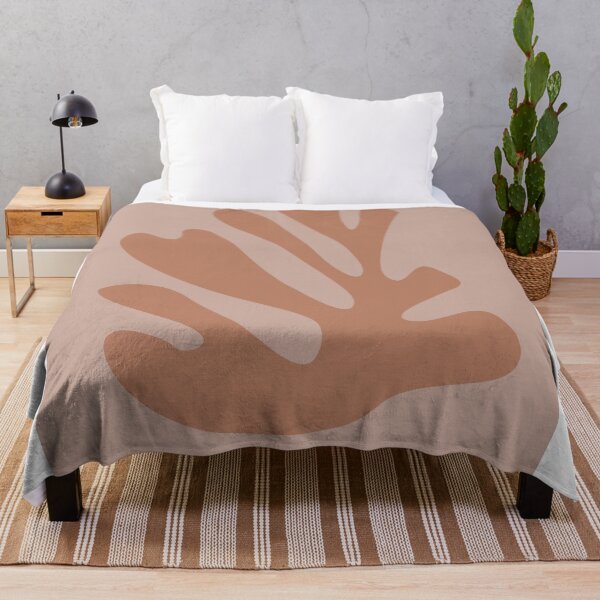 Item preview, After Matisse Flower Papiers Découpés Cut-Outs Exhibition Beige Khaki designed and sold by ahumbleconcept.