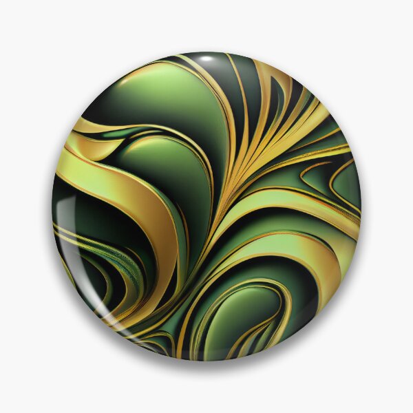 Item preview, Elegant Emerald: A Gold and Green Graphic Design designed and sold by HiArtify ❤️.
