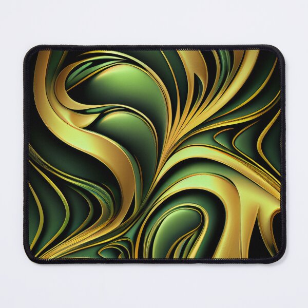 Item preview, Elegant Emerald: A Gold and Green Graphic Design designed and sold by HiArtify ❤️.