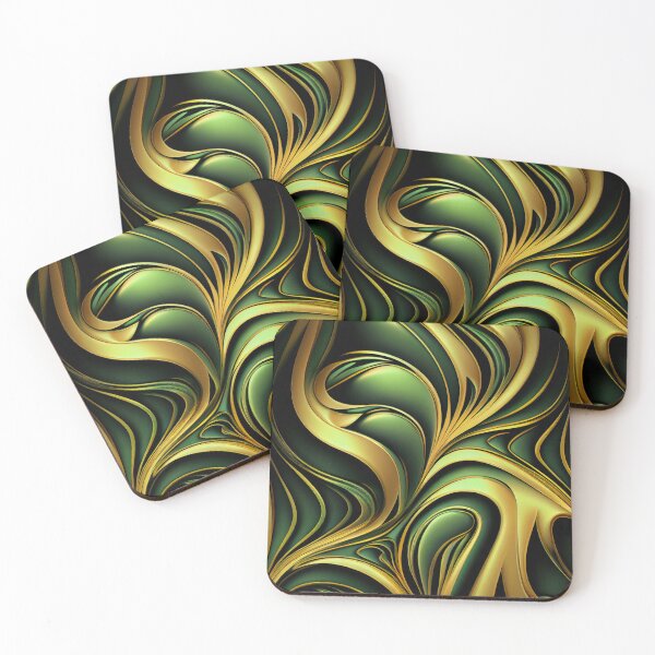 Item preview, Elegant Emerald: A Gold and Green Graphic Design designed and sold by HiArtify ❤️.