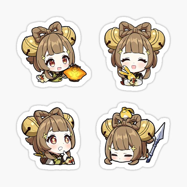 Yaoyao Genshin Impact Chibi Stickers Set Sticker For Sale By Dudu