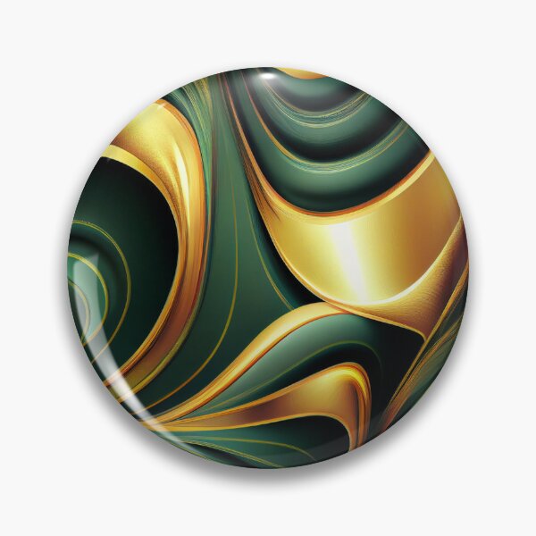 Item preview, Elegant Emerald: A Gold and Green Graphic Design designed and sold by HiArtify ❤️.