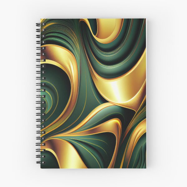 Artikelvorschau, Elegant Emerald: A Gold and Green Graphic Design entworfen und verkauft von HiArtify ❤️.