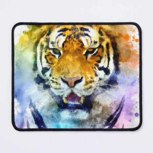Item preview, Tiger Screen , Fear The Tiger , Watercolor Painting designed and sold by Color-Me-Blue.