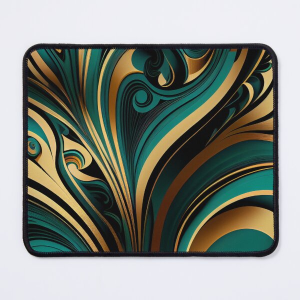 Item preview, Elegant Emerald: A Gold and Green Graphic Design designed and sold by HiArtify ❤️.