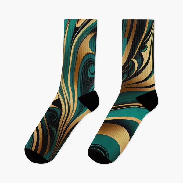 Item preview, Elegant Emerald: A Gold and Green Graphic Design designed and sold by HiArtify ❤️.