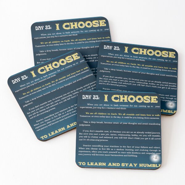 Item preview, Day 23 of the year: I choose to learn and stay humble designed and sold by BuddyBoots.