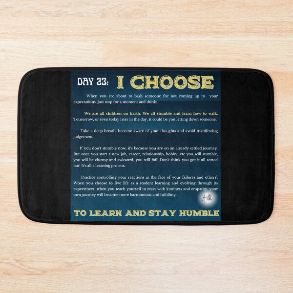 Item preview, Day 23 of the year: I choose to learn and stay humble designed and sold by BuddyBoots.