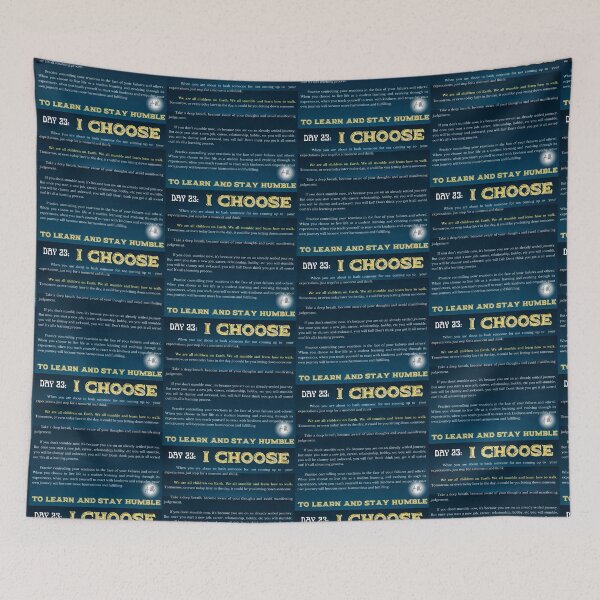 Item preview, Day 23 of the year: I choose to learn and stay humble designed and sold by BuddyBoots.