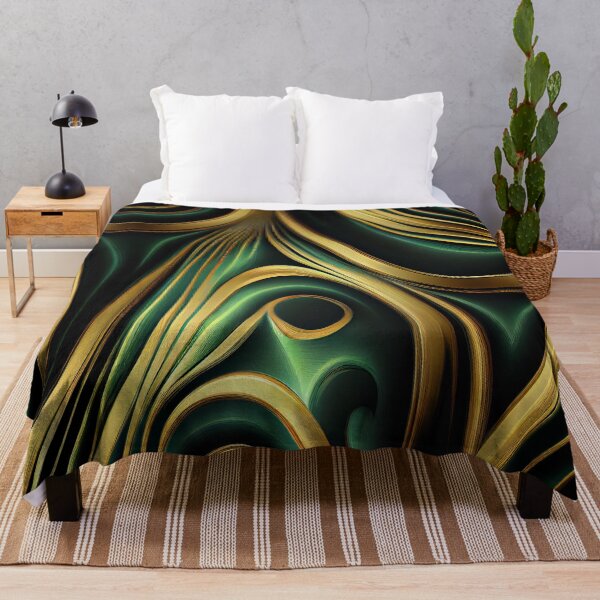 Item preview, Elegant Emerald: A Gold and Green Graphic Design designed and sold by HiArtify ❤️.