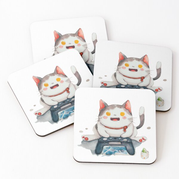 Item preview, Cat playing video game- Edited AI generated art designed and sold by Frostp.