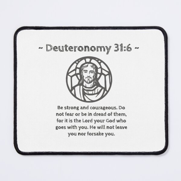 Item preview, Deuteronomy 31:6 Be Strong and Courageous - Bible verse designed and sold by GeoffBeattie.