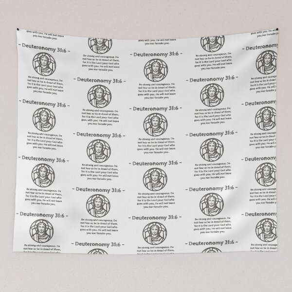 Item preview, Deuteronomy 31:6 Be Strong and Courageous - Bible verse designed and sold by GeoffBeattie.