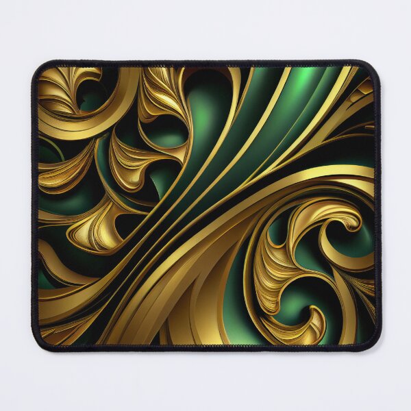 Item preview, Elegant Emerald: A Gold and Green Graphic Design designed and sold by HiArtify ❤️.