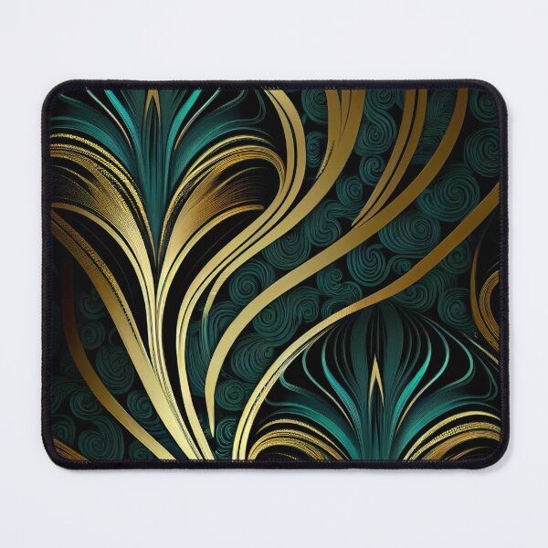 Item preview, Elegant Emerald: A Gold and Green Graphic Design designed and sold by HiArtify ❤️.