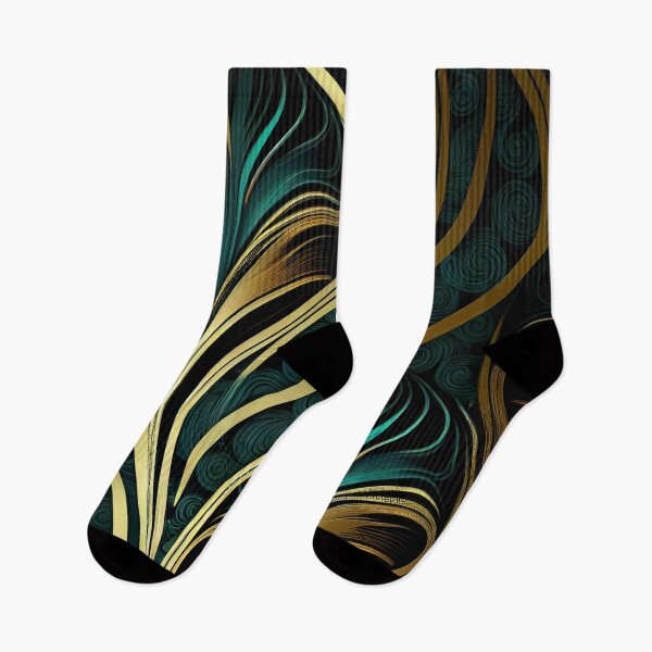 Item preview, Elegant Emerald: A Gold and Green Graphic Design designed and sold by HiArtify ❤️.