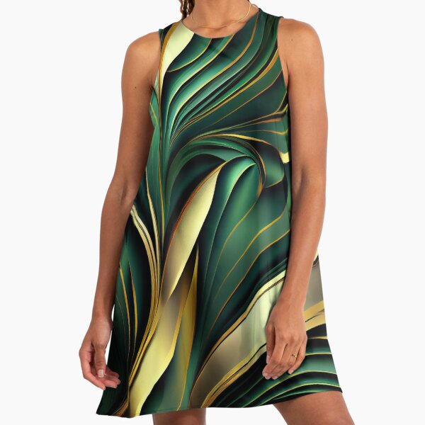 slim fit dress slacks Lanre Green and Yellow Dress main image 0