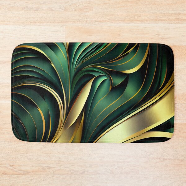 Item preview, Elegant Emerald: A Gold and Green Graphic Design designed and sold by HiArtify ❤️.