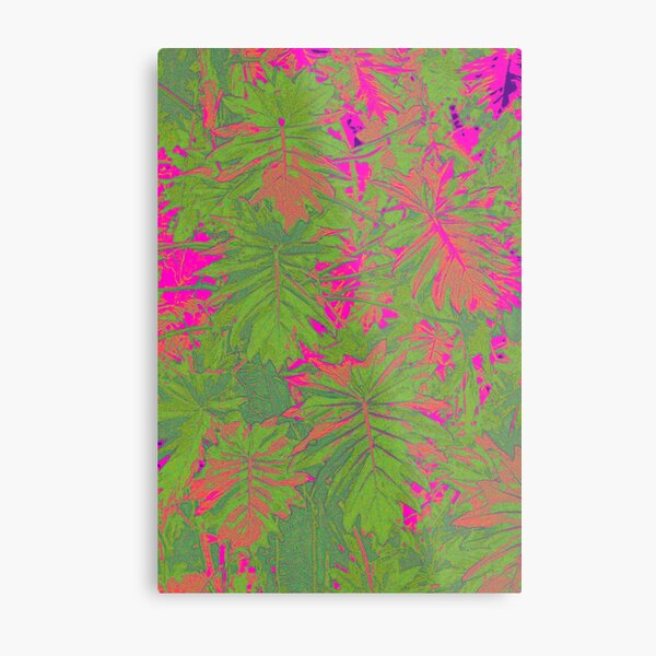 Hot Pink Nature Metal Print