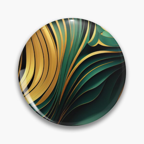 Item preview, Elegant Emerald: A Gold and Green Graphic Design designed and sold by HiArtify ❤️.