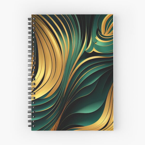 Item preview, Elegant Emerald: A Gold and Green Graphic Design designed and sold by HiArtify ❤️.