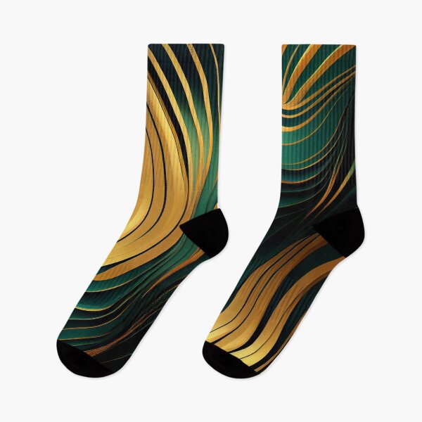 Item preview, Elegant Emerald: A Gold and Green Graphic Design designed and sold by HiArtify ❤️.