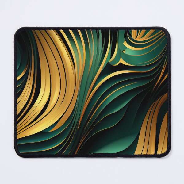 Item preview, Elegant Emerald: A Gold and Green Graphic Design designed and sold by HiArtify ❤️.