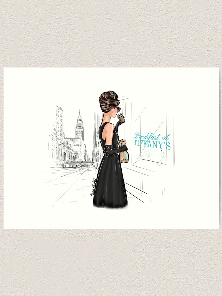 Breakfast at Tiffany's 手描きアート Breakfast at Tiffany's