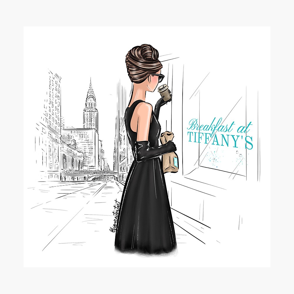 Breakfast at Tiffany's 手描きアート Breakfast at Tiffany's