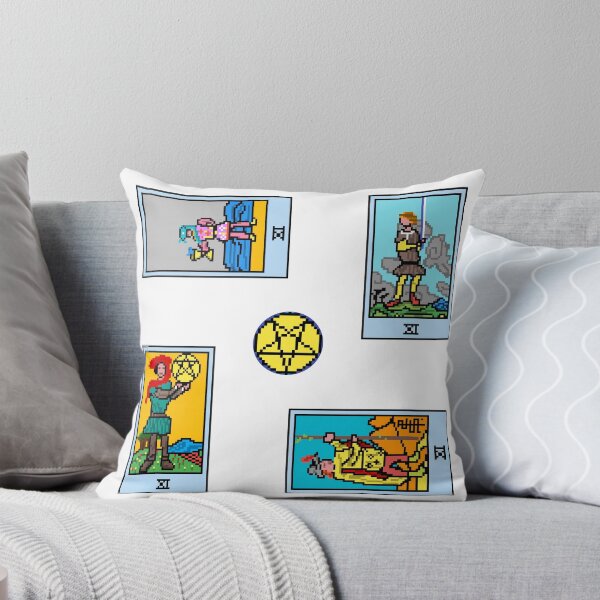Artikelvorschau, Pixel Waite Tarot Minor Arcana Court Cards Seite – 84. Sticker Pack und Magnete entworfen und verkauft von Pixel Waite.