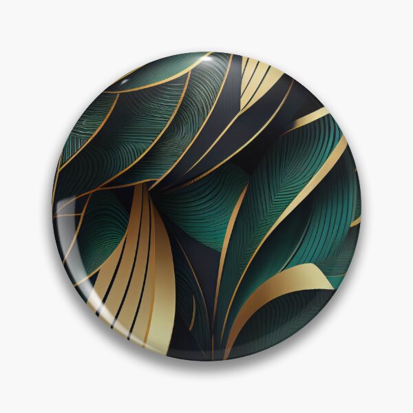 Item preview, Elegant Emerald: A Gold and Green Graphic Design designed and sold by HiArtify ❤️.