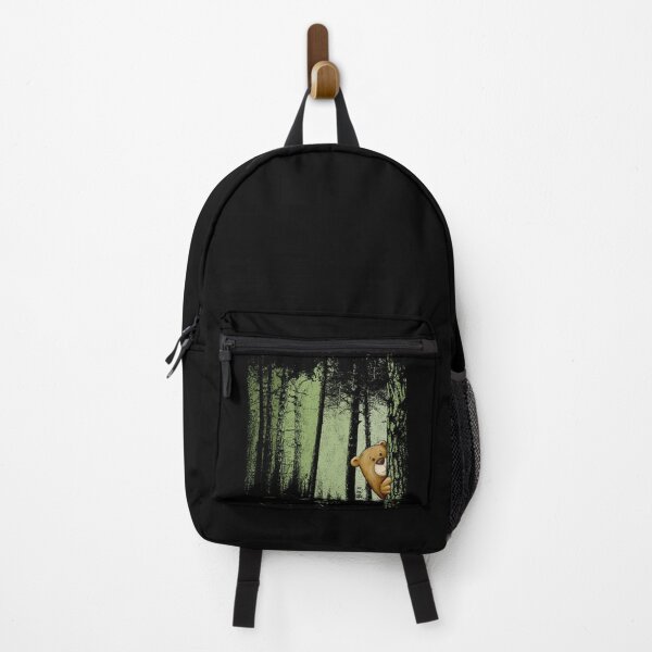 Item preview, Funny Cute Cartoon Bear Hiding In Twilight Forest Outdoor designed and sold by Skizzenmonster.